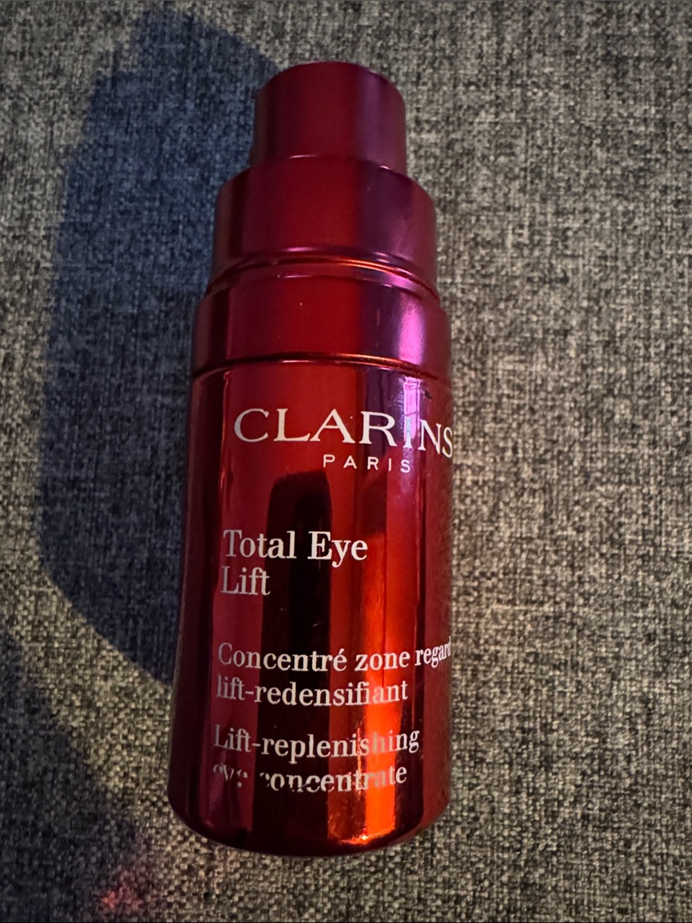 Clarins Total Eye Lift - Metallic Red Pump Bottle